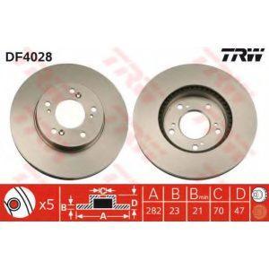 Диск тормозной передний TRW (DF4028)  -  Німеч-на