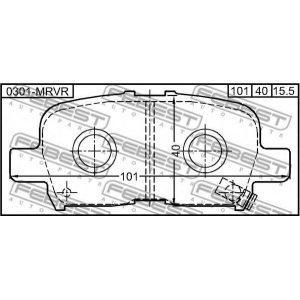 Колодки дискові задні HONDA (43022S0XA01) - США