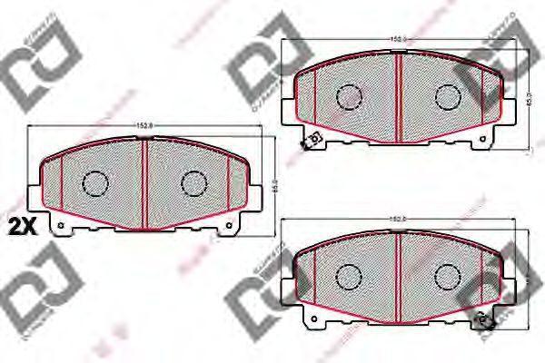 Колодки дисковые передние TK PARTS (A805) - Корея
