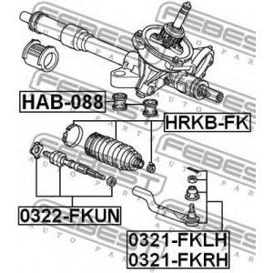 Наконечник рулевой тяги левый HONDA (53560SMG003)  -  Японія